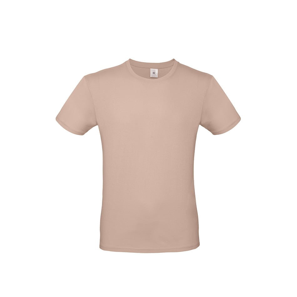 Męska jasnoróżowa koszulka B&C #E150