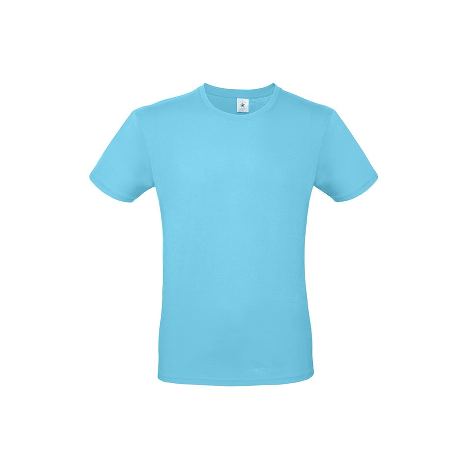 Męska błękitna koszulka B&C #E150