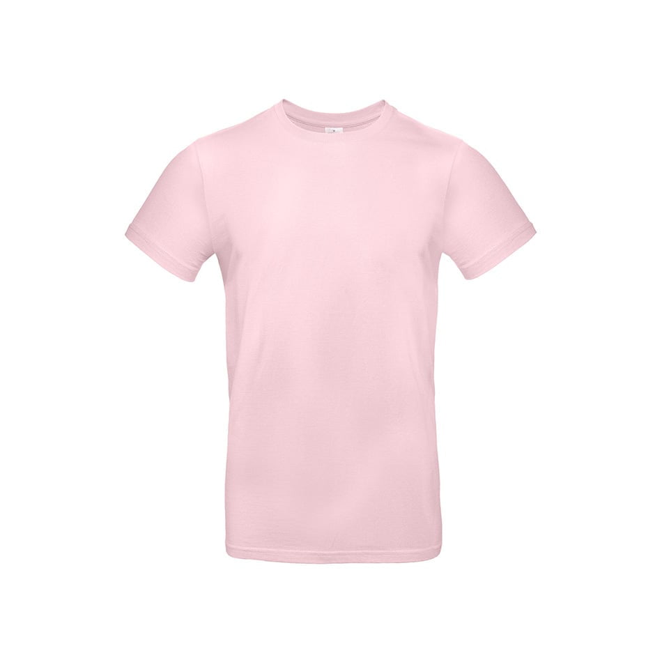 Różowa męska koszulka B&C TU03T #E190