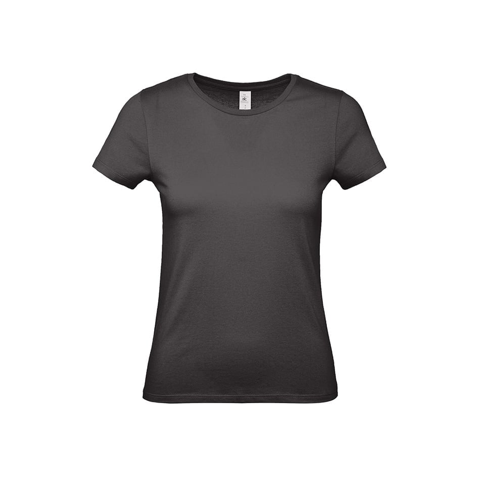 Ciemnoszary damski t-shirt z własnym drukiem lub haftem B&C TW02T #E150