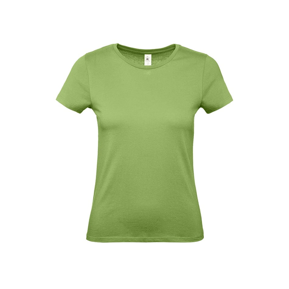 Limonkowy damski t-shirt z własnym drukiem lub haftem B&C TW02T #E150