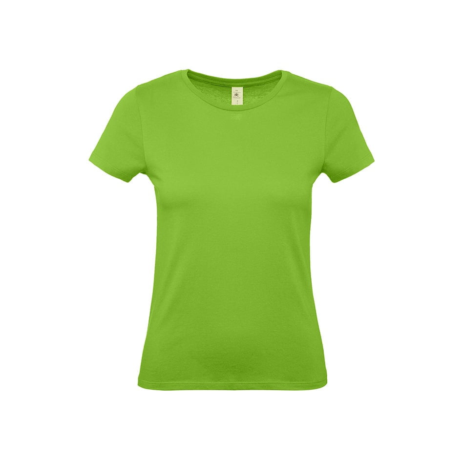 Zielony damski t-shirt z własnym drukiem lub haftem B&C TW02T #E150