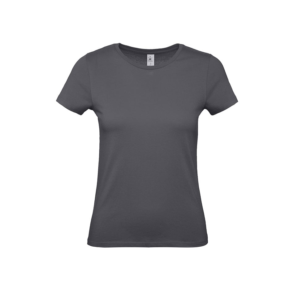 Szary damski t-shirt z własnym drukiem lub haftem B&C TW02T #E150