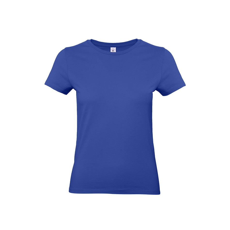 Niebieski klasyczny damski tshirt B&C TW04T