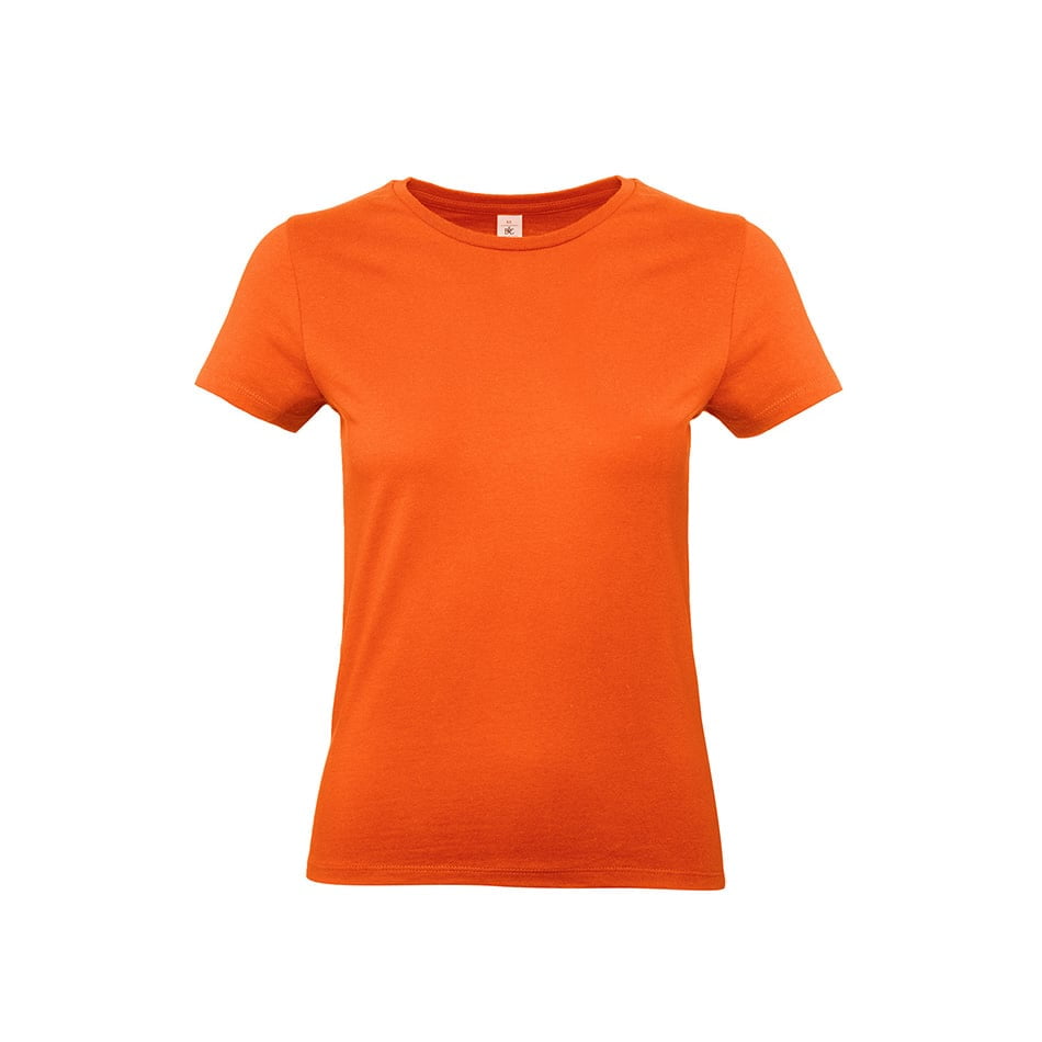 Pomarańczowy klasyczny damski tshirt B&C TW04T