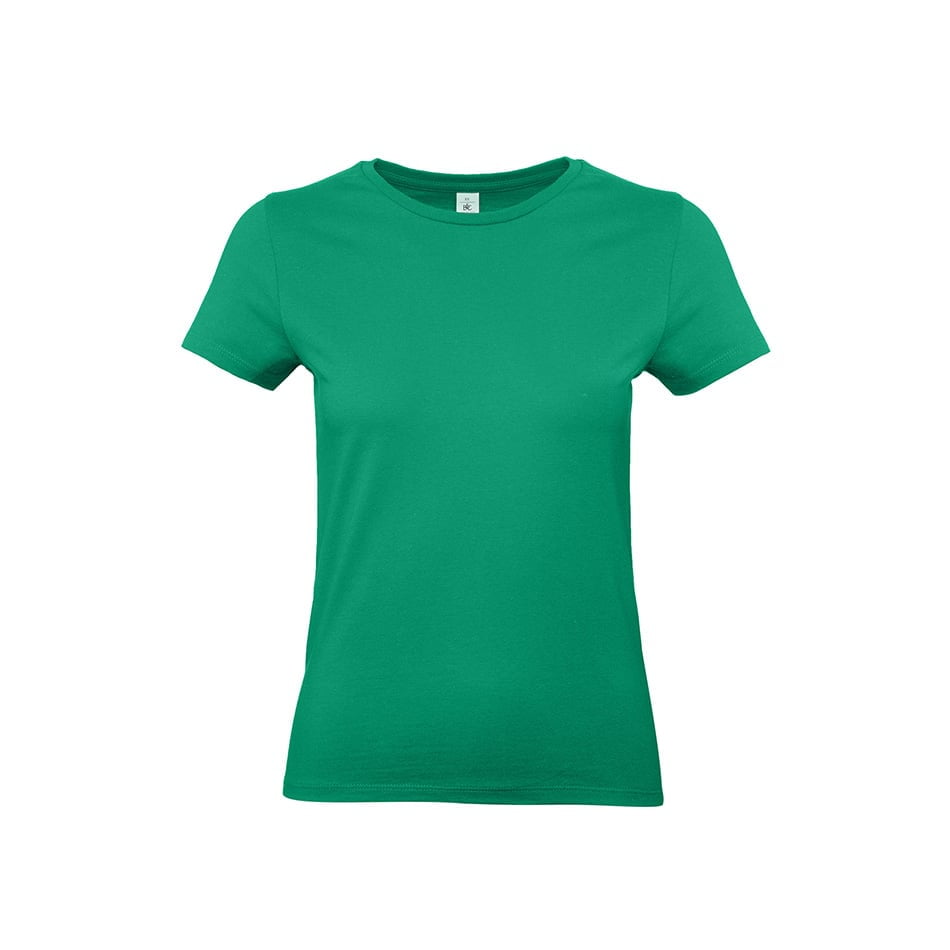 Zielony klasyczny damski tshirt B&C TW04T