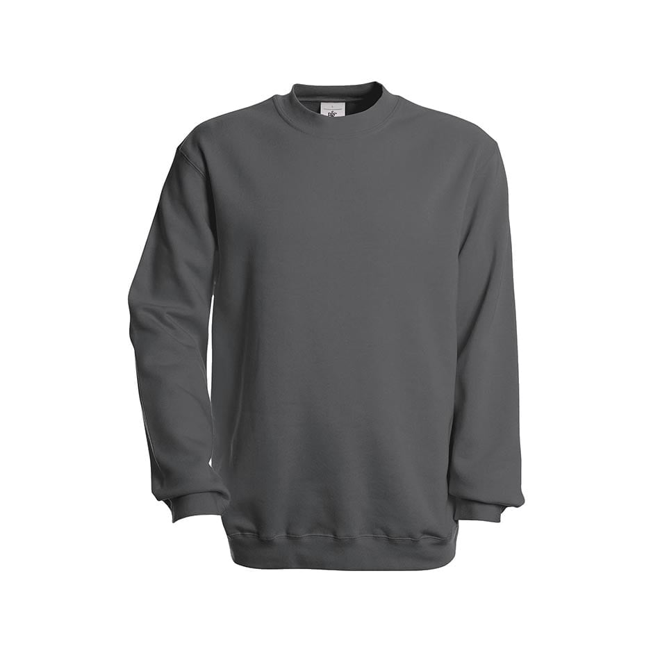 Steel Grey (Solid) - Bluza Crewneck Set In