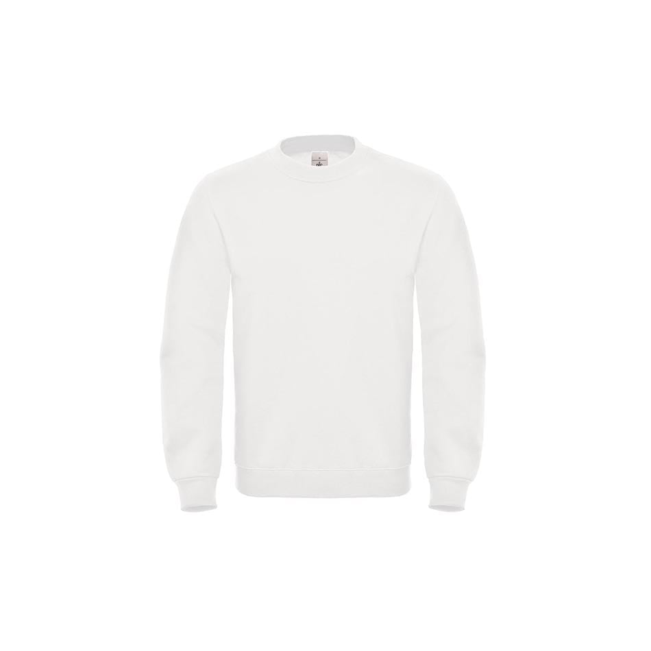 White - Bluza Crewneck ID.002 Cotton Rich