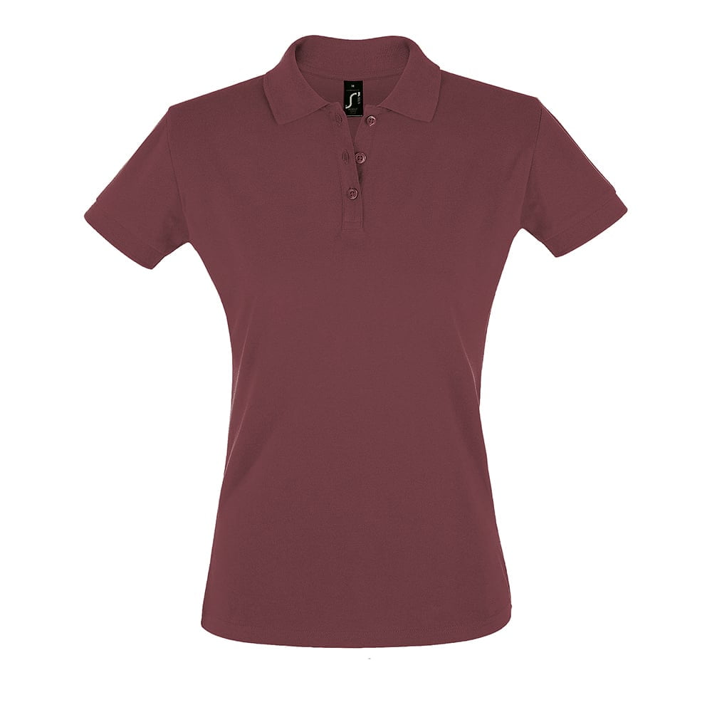Burgundy - Damska koszulka polo Perfect