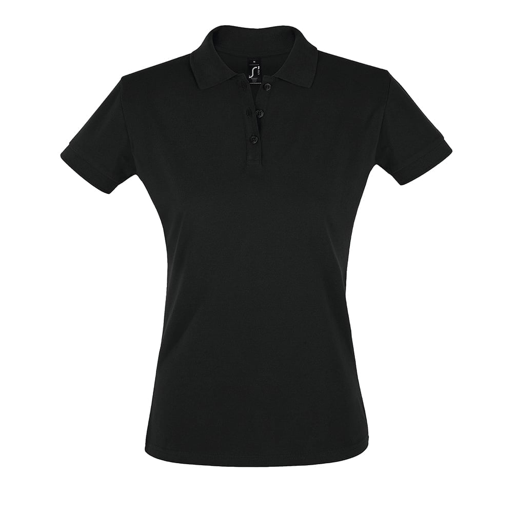 Black - Damska koszulka polo Perfect