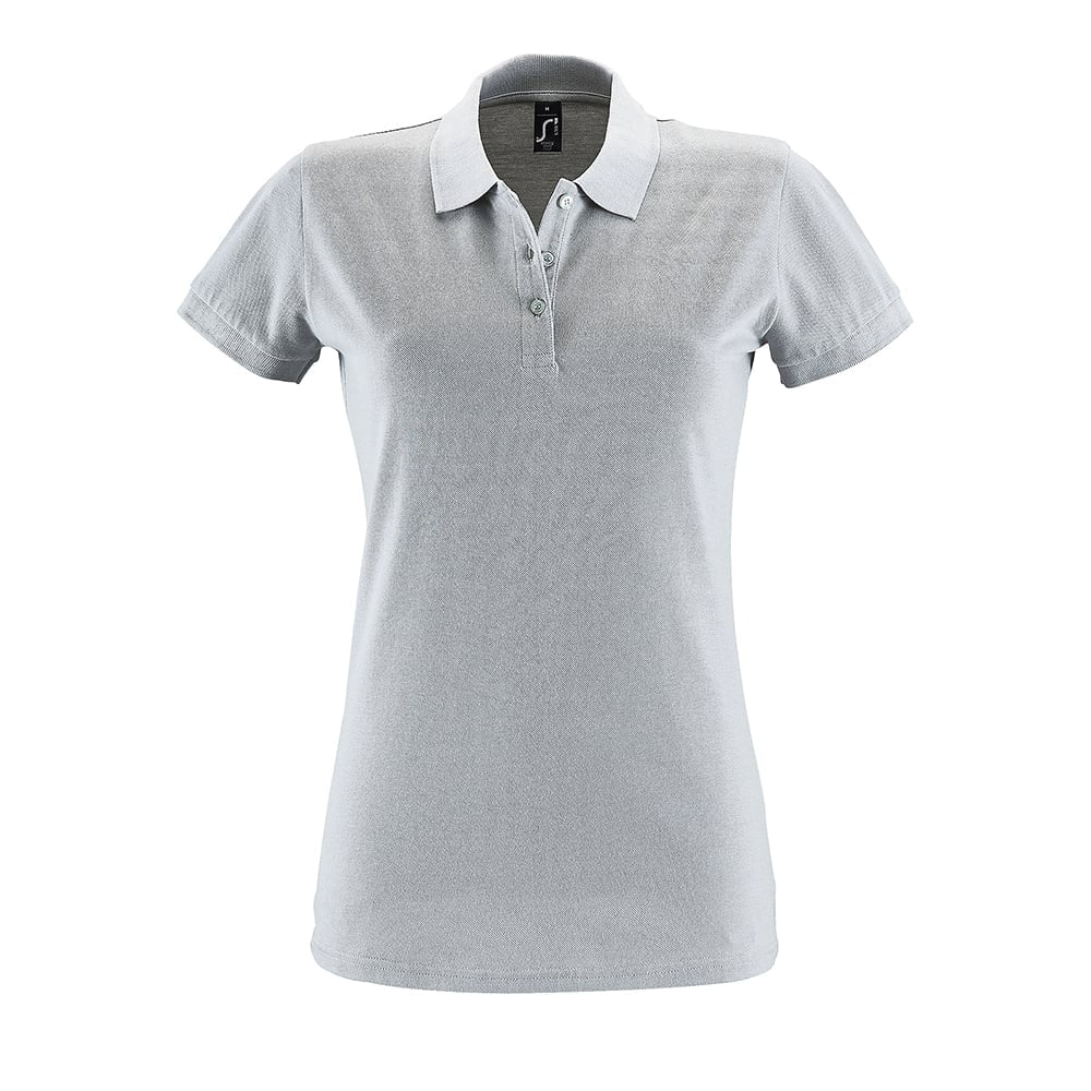 Pure Grey - Damska koszulka polo Perfect