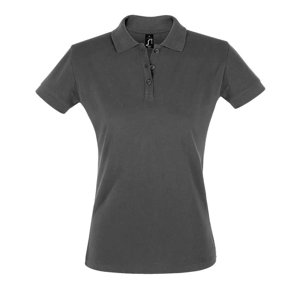 Dark Grey - Damska koszulka polo Perfect