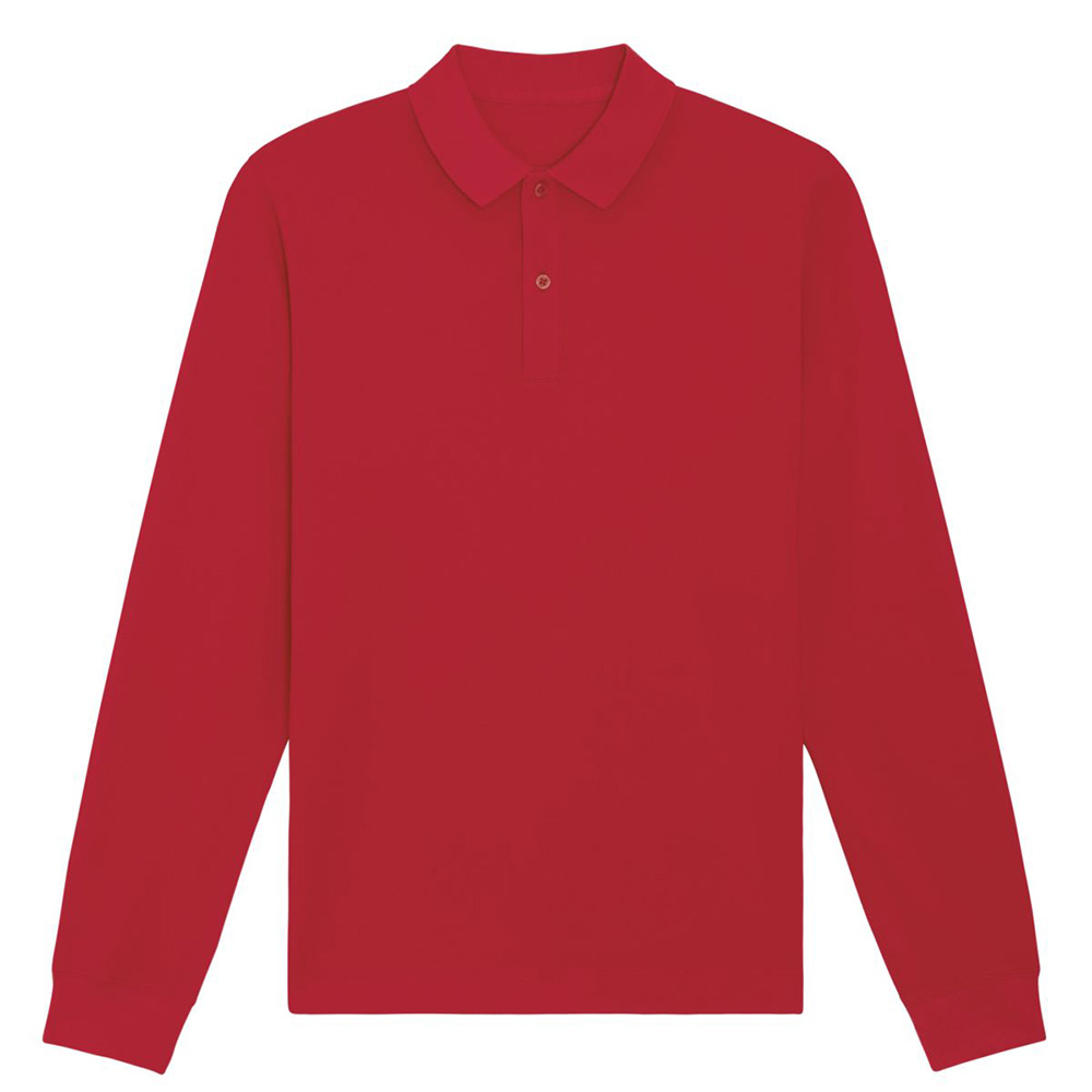 Red - Koszulka polo z długim rękawem unisex Prepster Longsleeve