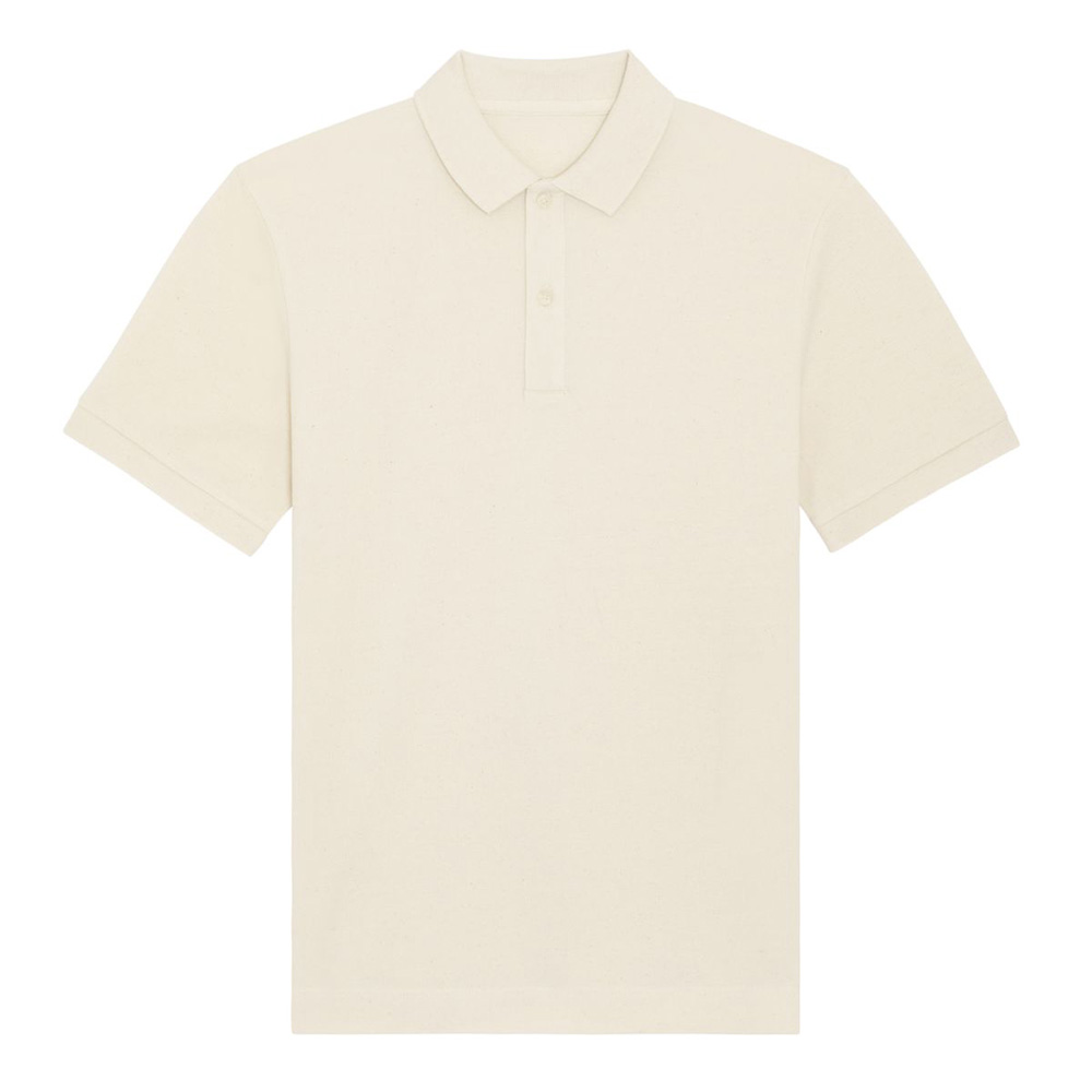 Bawełniana beżowa koszulka polo unisex Stanley Stella Prepster