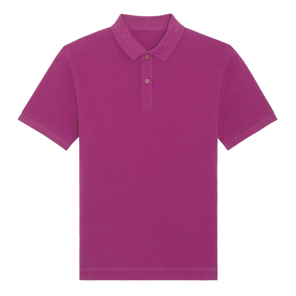 Bawełniana różowa koszulka polo unisex Stanley Stella Prepster