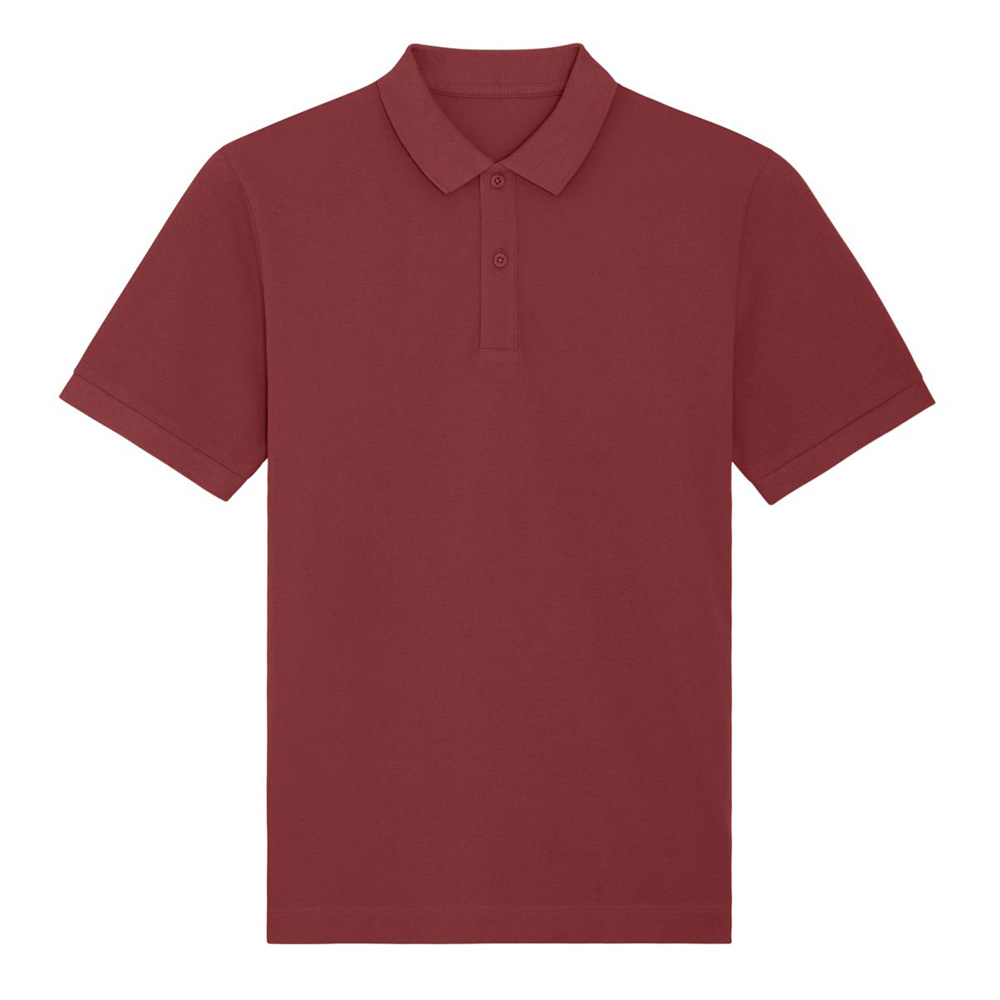 Bawełniana bordowa koszulka polo unisex Stanley Stella Prepster