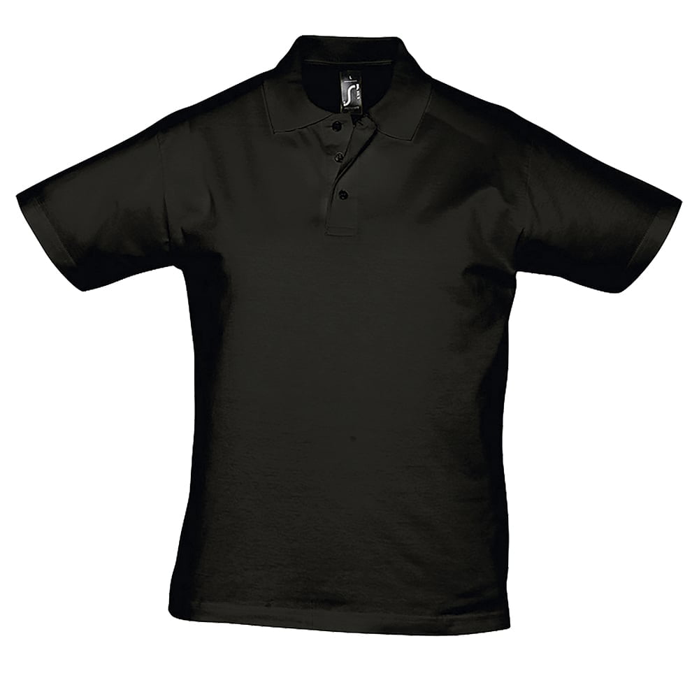 Deep Black - Męska koszulka polo Prescott