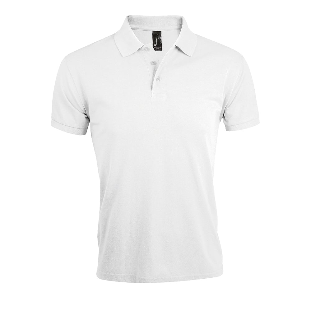 White - Męska koszulka polo Prime