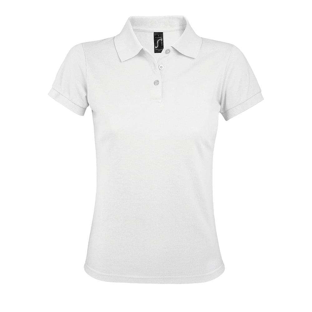 White - Damska koszulka polo Prime