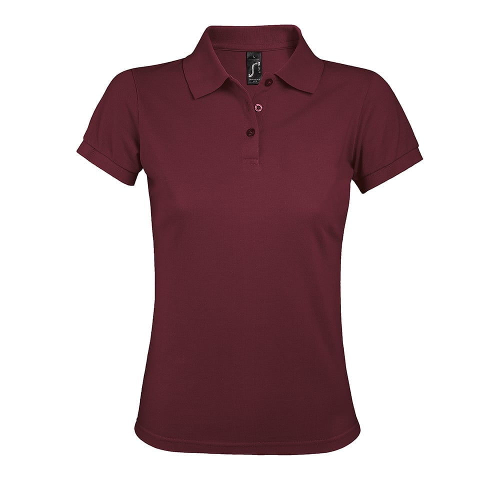 Burgundy - Damska koszulka polo Prime