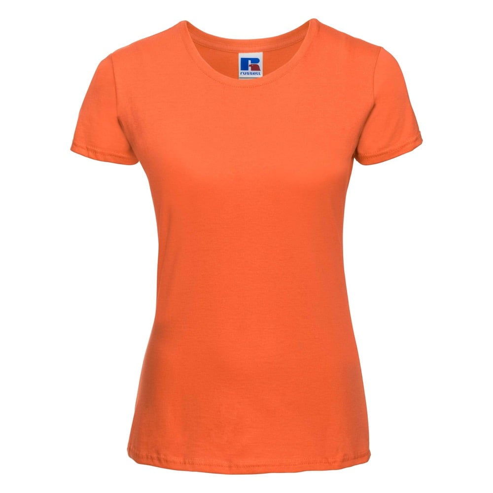 Pomarańczowa koszulka damska Oeko tex Slim Fit R-155F-0
