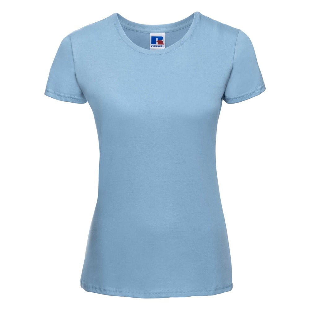 Niebieska koszulka damska Oeko tex Slim Fit R-155F-0