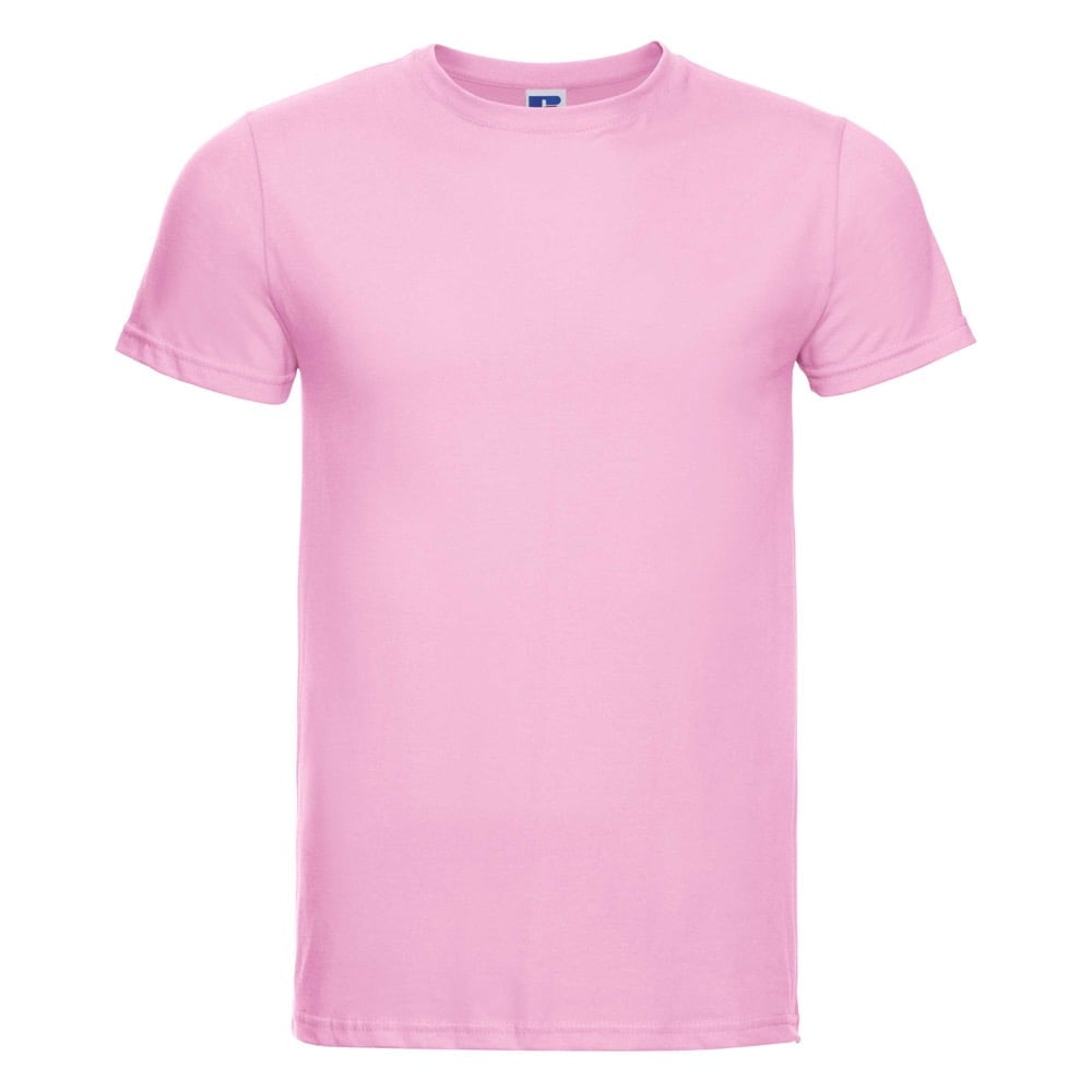 Różowa koszulka męska Slim Fit Russell R-155M-0