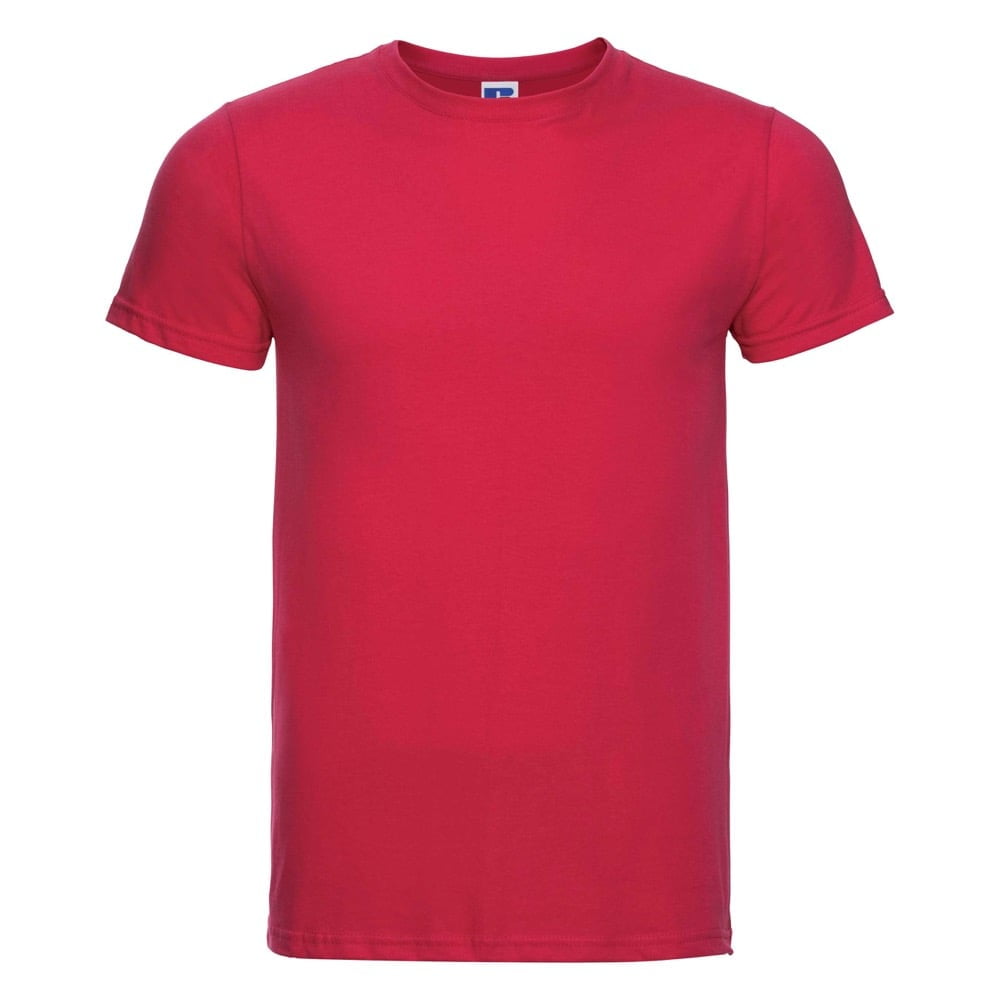 Czerwona koszulka męska Slim Fit Russell R-155M-0