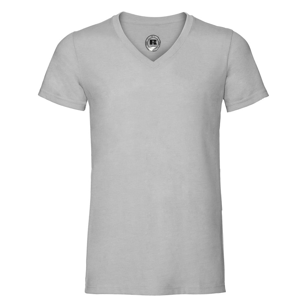 Silver Marl - Męska koszulka z dekoltem w serek HD