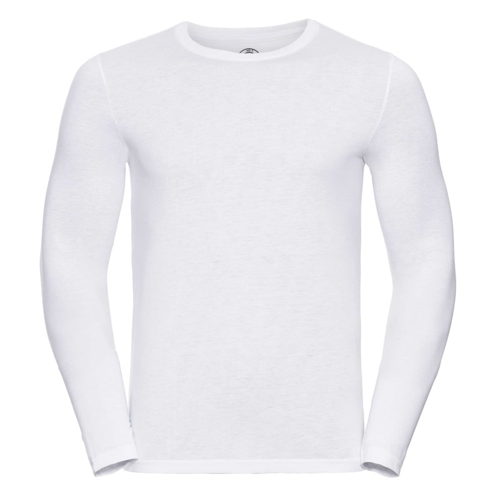 White - Męski longsleeve HD