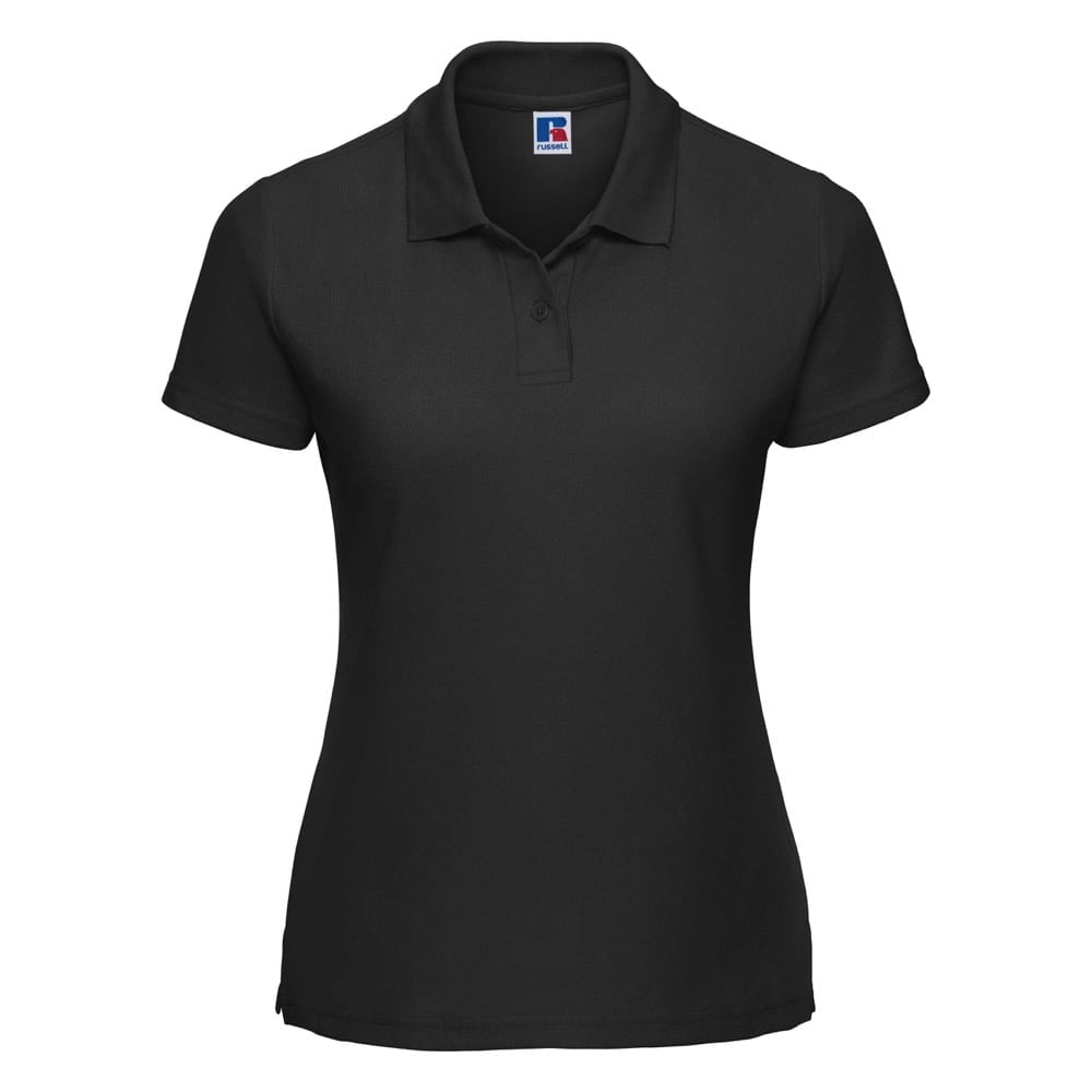 Black - Ladies Poloshirt Polycotton