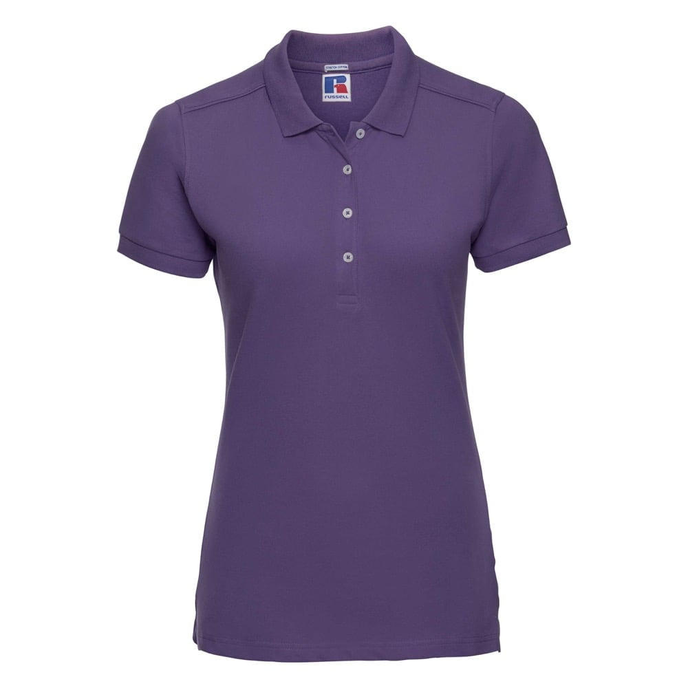 Purple - Ladies Poloshirt Stretch