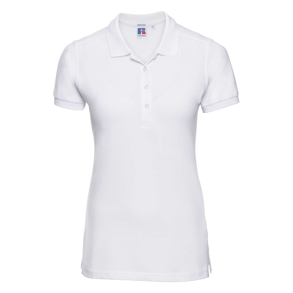 White - Ladies Poloshirt Stretch