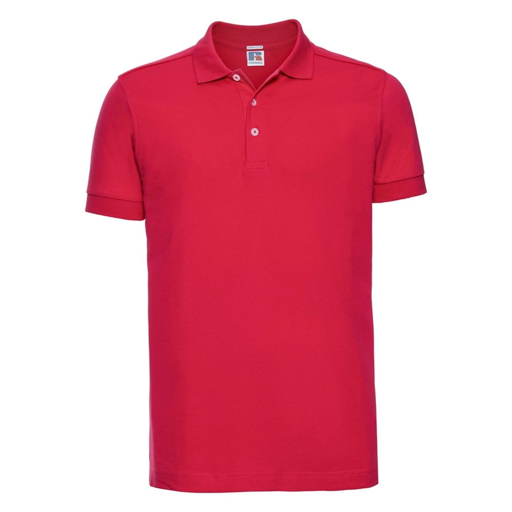 Classic Red - Męska koszulka polo Stretch