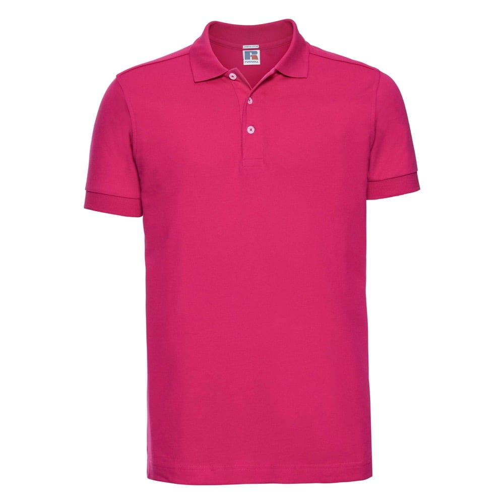 Fuchsia - Męska koszulka polo Stretch