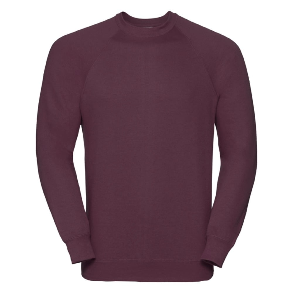 Burgundy - Bluza Crewneck Raglan