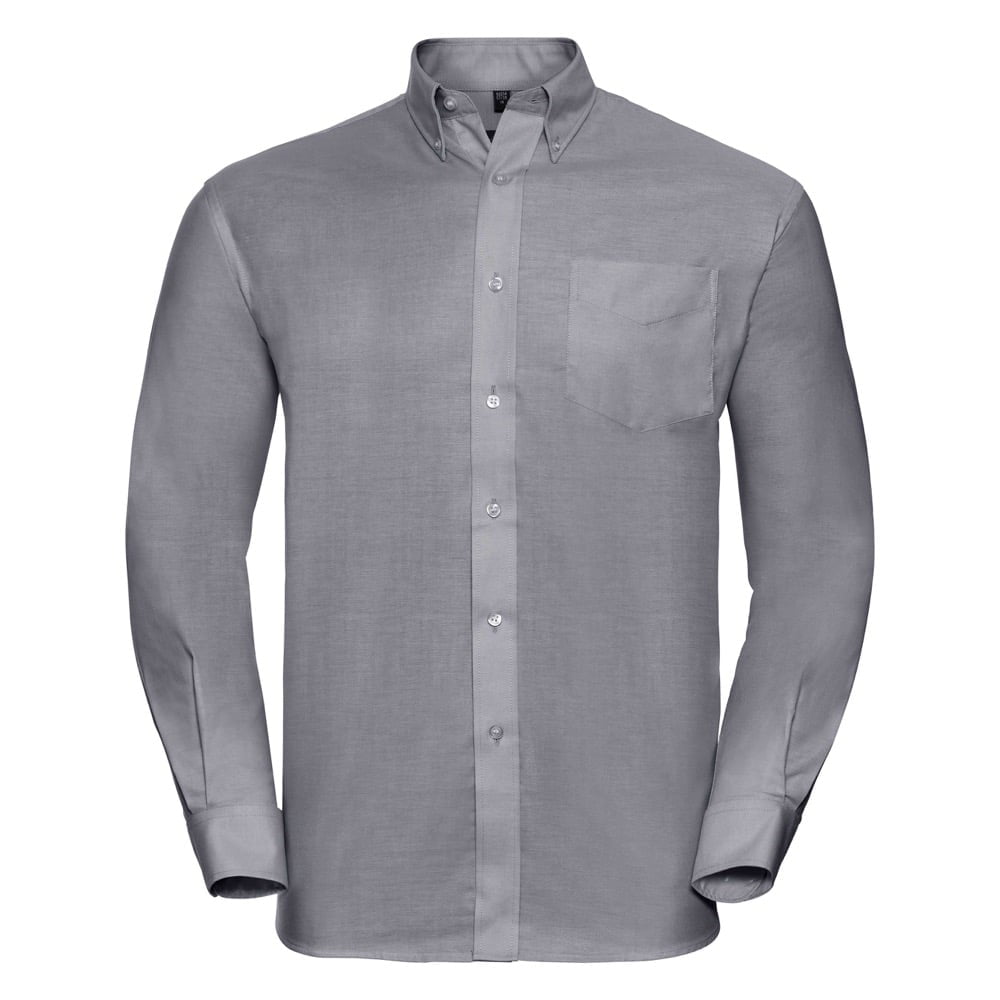 Silver - Męska klasyczna koszula Oxford