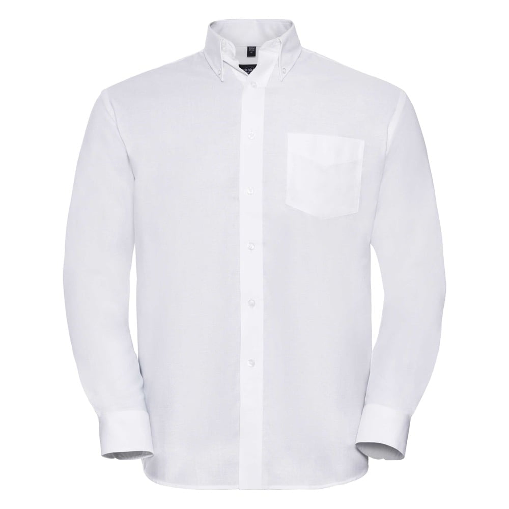 White - Męska klasyczna koszula Oxford
