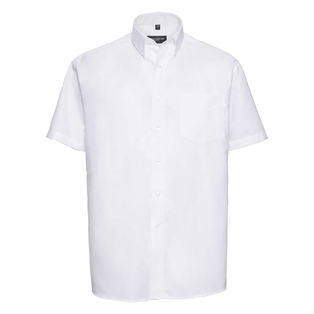 White - Męska klasyczna koszula Oxford