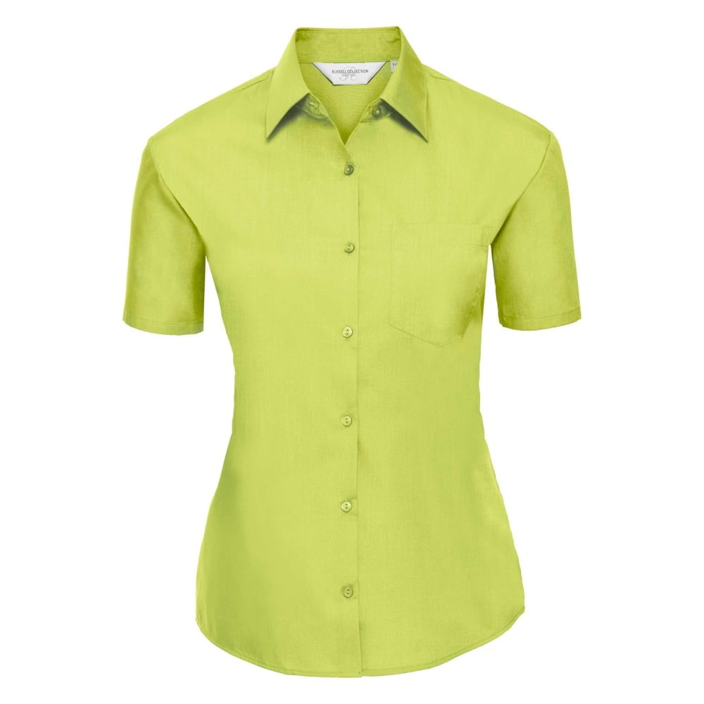 Lime - Damska klasyczna bluzka Polycotton