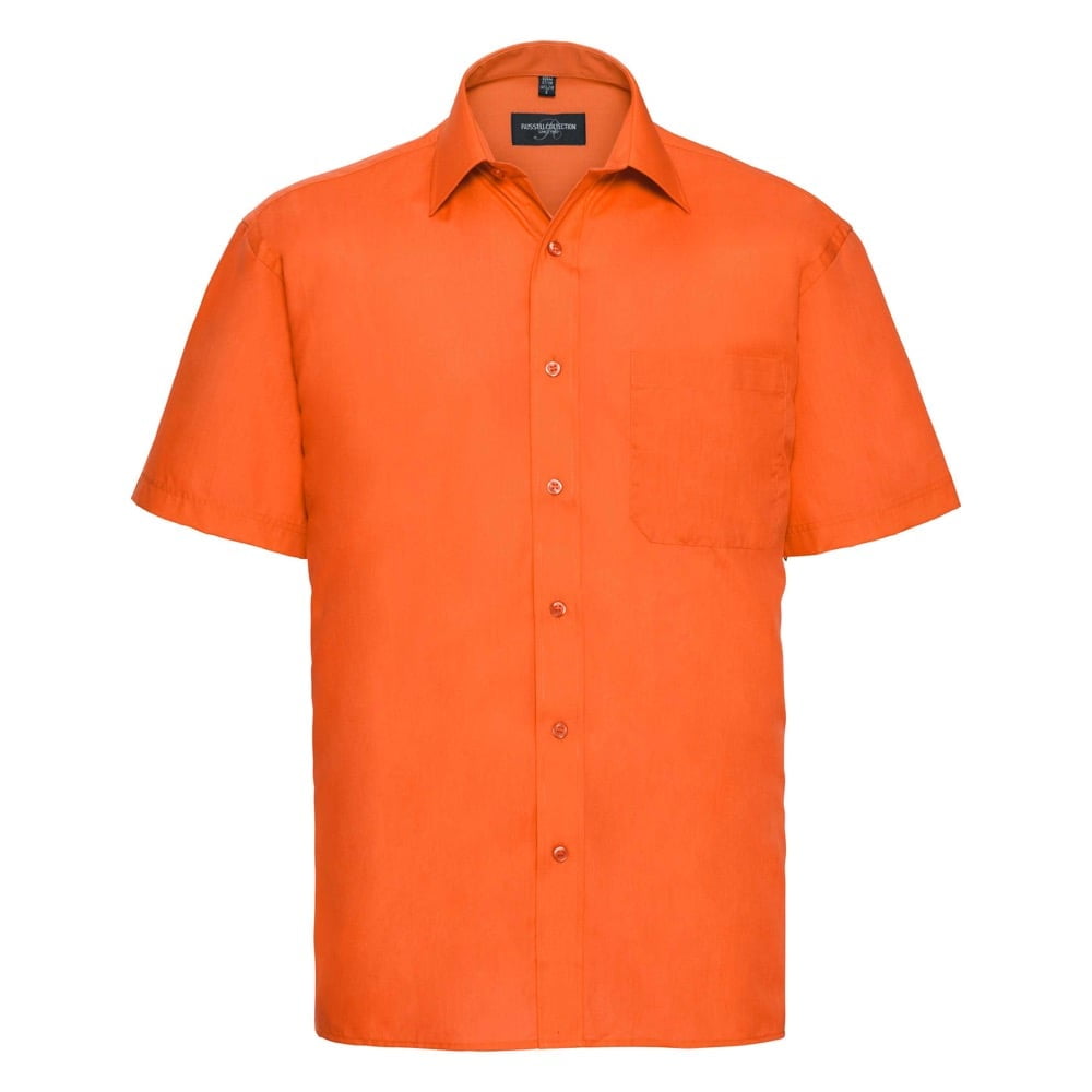 Orange - Męska klasyczna koszula Polycotton
