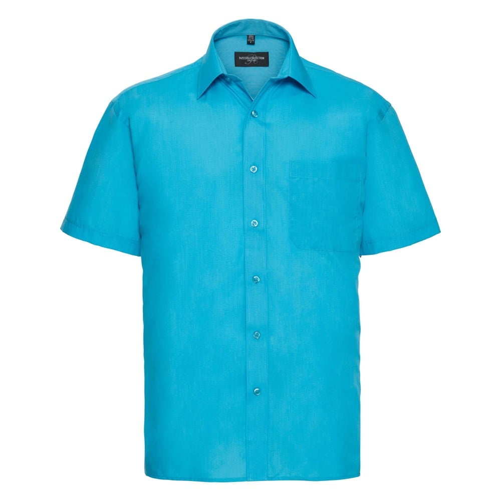 Turquoise - Męska klasyczna koszula Polycotton