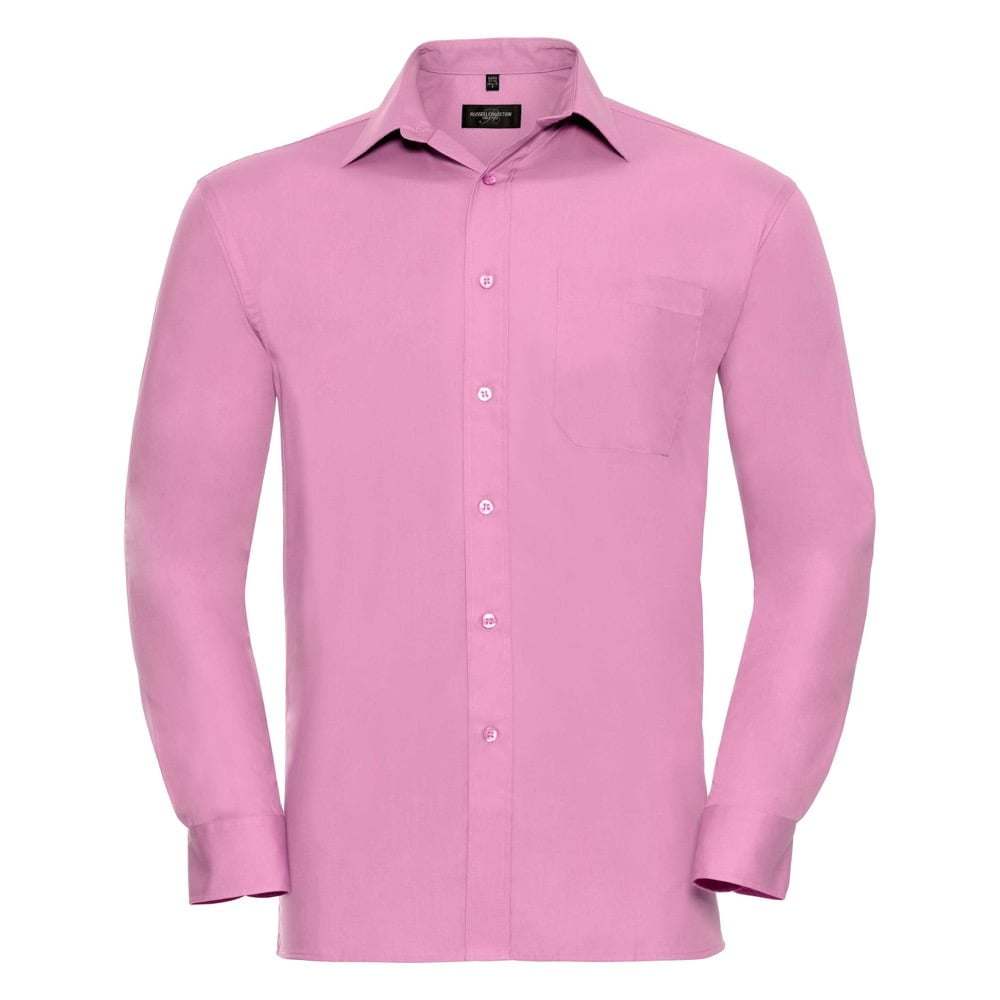 Bright Pink - Męska klasyczna koszula Pure Cotton