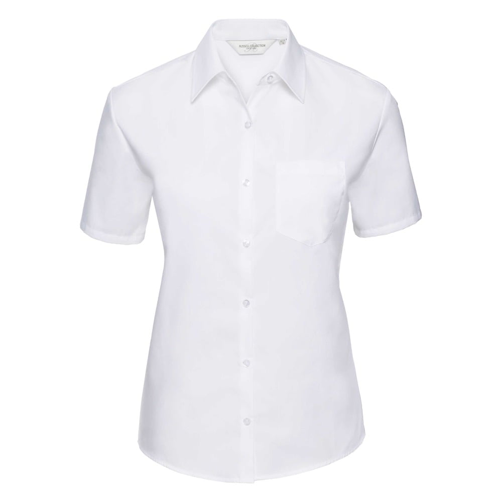 White - Damska klasyczna bluzka Pure Cotton