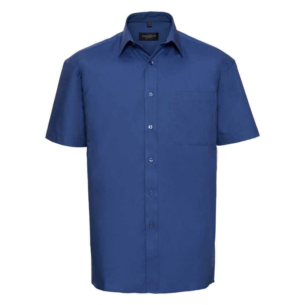 Aztec Blue - Męska klasyczna koszula Pure Cotton