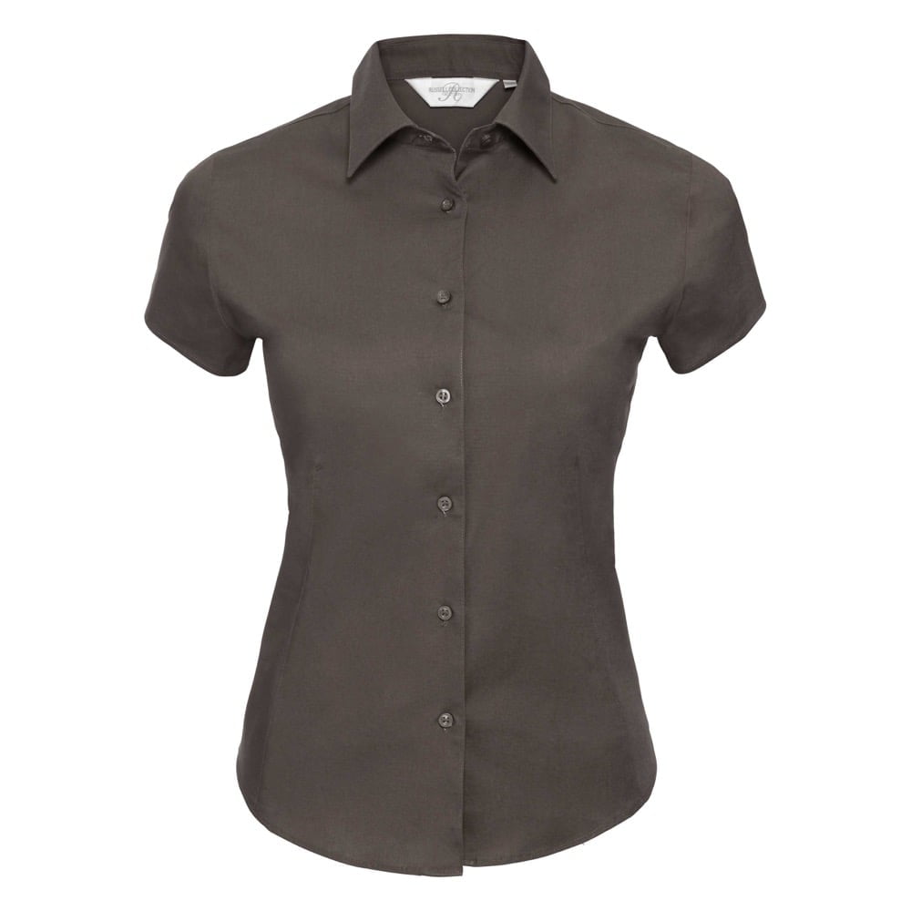 Chocolate - Frauen Fitted Bluse Stretch