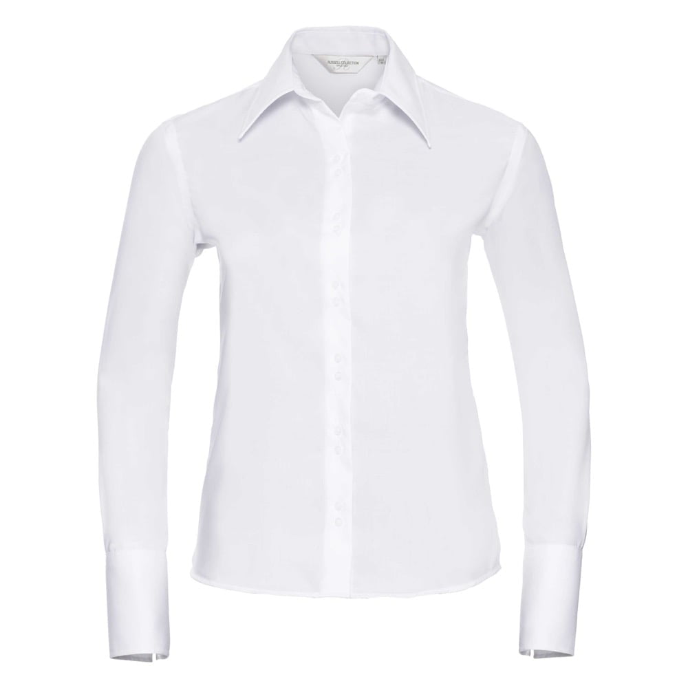 White - Damska taliowana koszula Ultimate