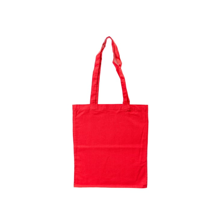 Red - Cotton bag, long handles