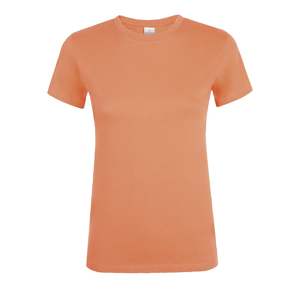 Pomarańczowa koszulka z własnym haftowanym logo firmy Sol's 01825