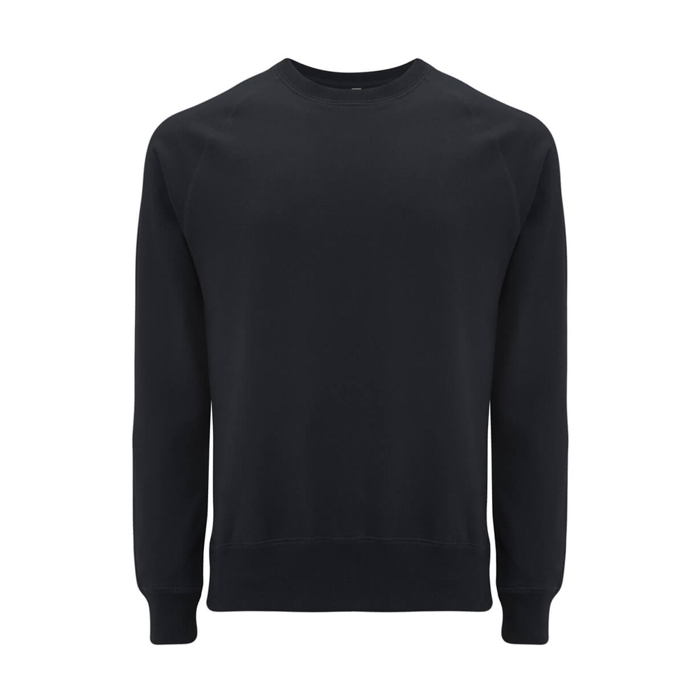 BL - Black - Bluza Unisex Raglan Sweatshirt SA40